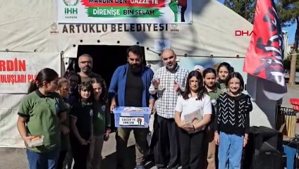 Mardin'deki Ortaokul Öğrencileri Filistin'e Yardım Topladı
