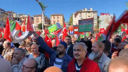 Rize'de Filistin'e Destek Yürüyüşü Düzenlendi