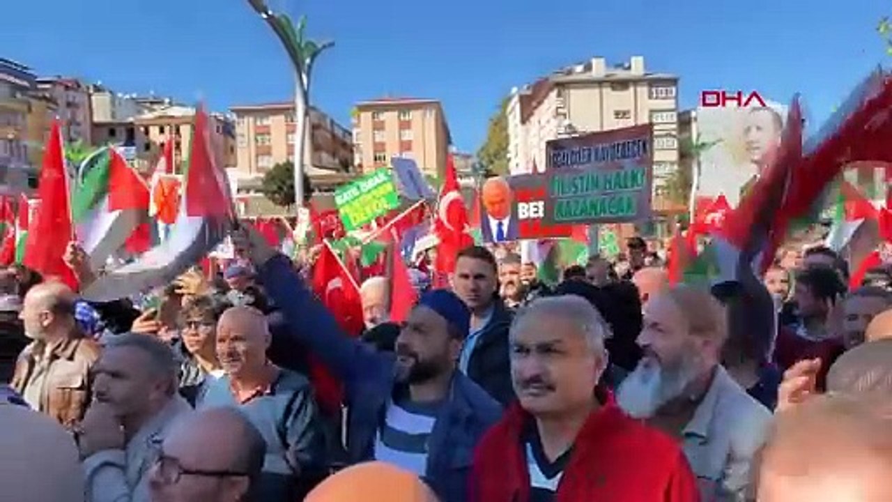 Une marche de soutien à la Palestine organisée à Rize