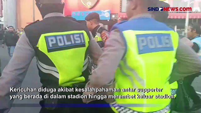 Bonek Ricuh saat Laga Persebaya vs Bali United di Stadion I Wayan Dipta, Ini Pemicunya