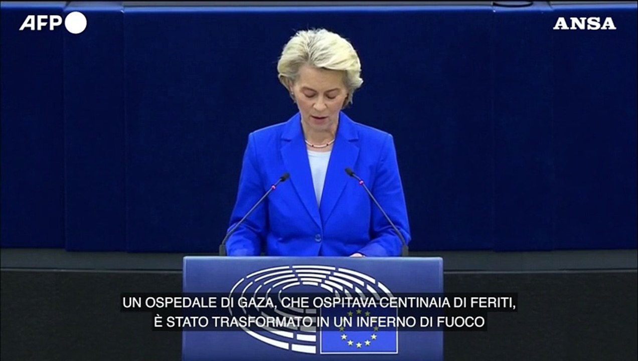 Gaza, von der Leyen: "Accertare le responsabilita' sull'attacco all'ospedale"