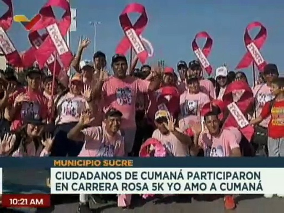 Sucre | Mcpio. Sucre se vistió de rosa con carrera 5k en apoyo a la prevención del cáncer de mama