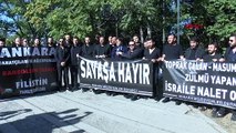 Ankaralı Müzisyenler İsrail Büyükelçiliği Önünde Protesto Düzenledi