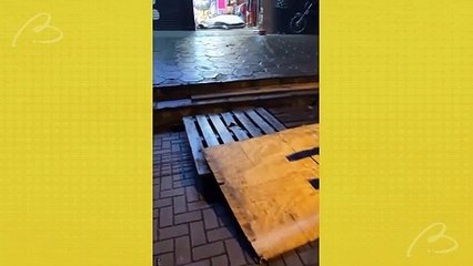 Vídeo mostra destruição em loja invadida por bandidos na RMC