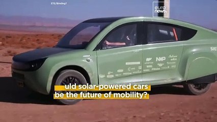 Dutch students test-drive the world’s first off-road solar vehicle in Morocco