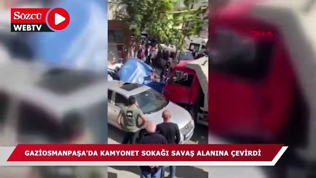 Kamyonet, 4 araca çarparak durabildi