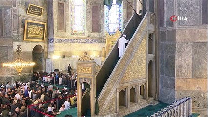 Prof. Erbaş küffara Ayasofya'nın minberinden seslendi! 'Dünya duysun bunu'