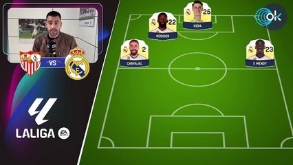 Alineación del Real Madrid contra el Sevilla