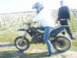 Moi a mon batheme de conduite de gilera à mon homme