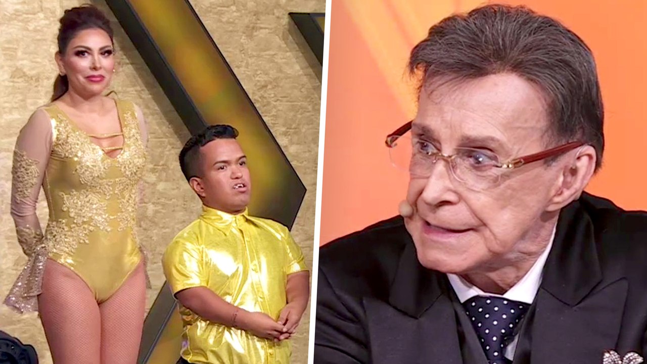 Medio Metro se olvidó de su lesión pero no convenció a los jueces al bailar salsa con Gaby Ramírez