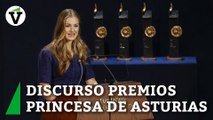 Discurso completo de la princesa Leonor en los Premios Princesa de Asturias 2023