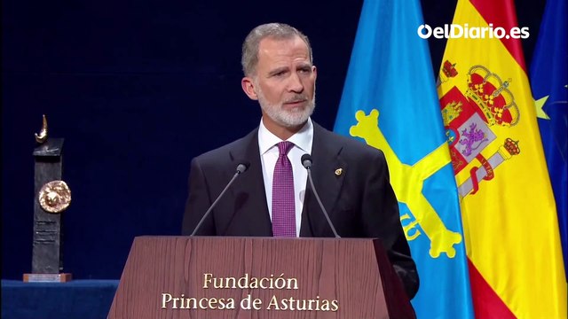El rey Felipe VI en la entrega de los Premios Princesa de Asturias: El siglo XXI nos ha traído el regreso de la guerra, como si las lecciones severas del pasado hubieran caído en el olvido