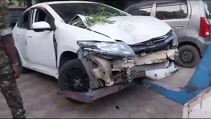 The car suddenly arrived outside the college campus like death