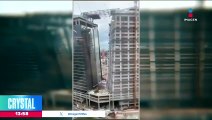 Trabajadores quedan colgados a 140 metros de altura en São Paulo