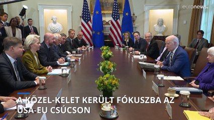 Fókuszban a közel-keleti helyzet az USA-EU csúcson