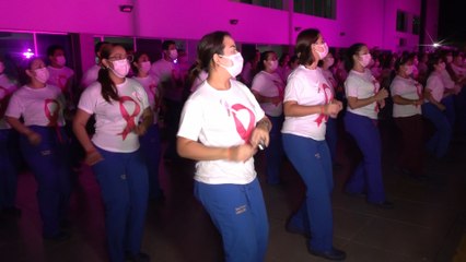 Hospital Militar se tiñe de rosa para salvar vidas