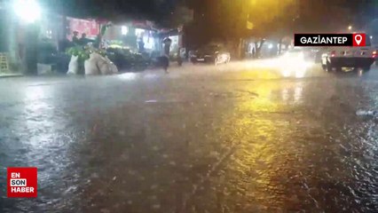 Gaziantep ve ilçelerinde sağanak etkili oldu