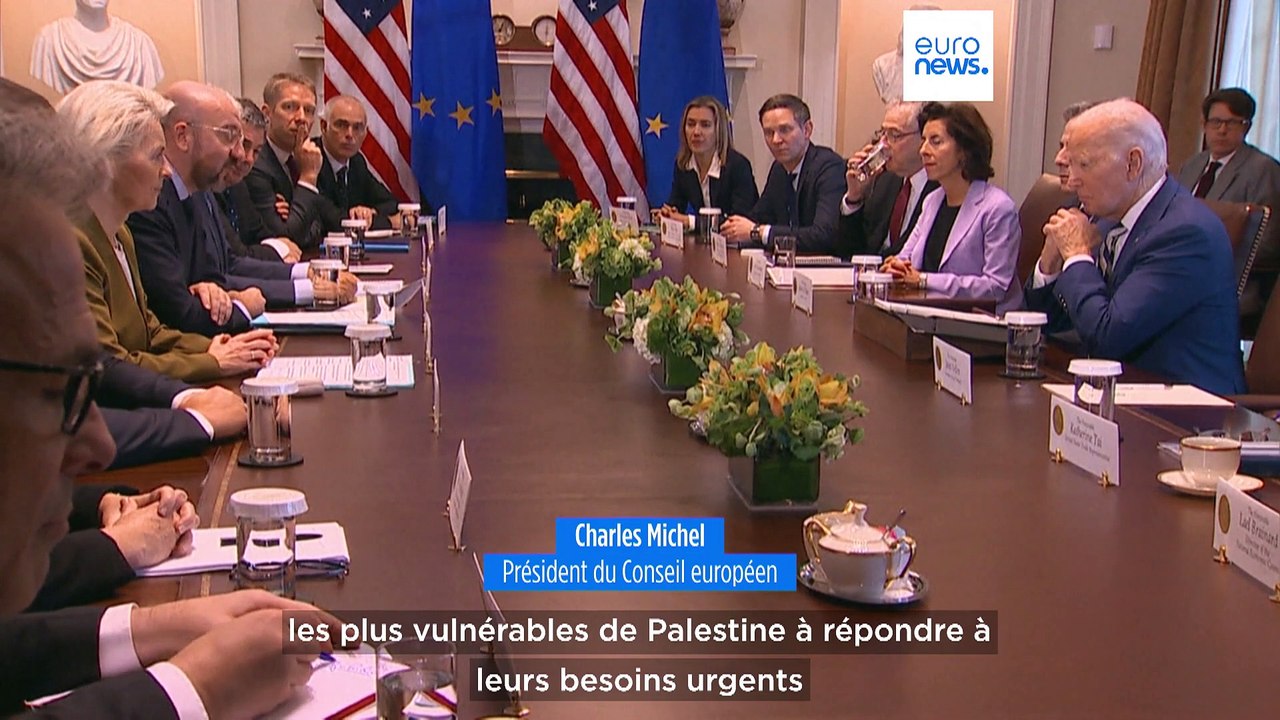 Les Etats-Unis et l'UE affichent leur unité fac...