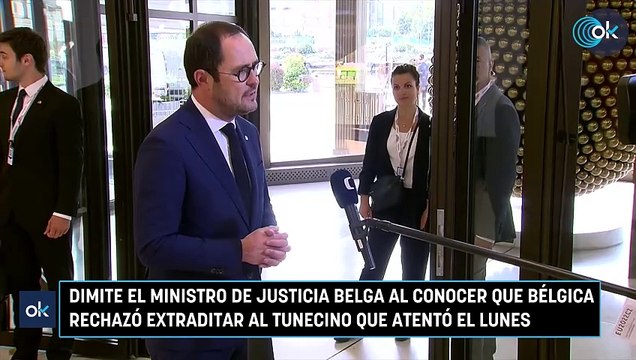 Dimite el ministro de Justicia belga al conocer que Bélgica rechazó extraditar al tunecino que atentó el lunes