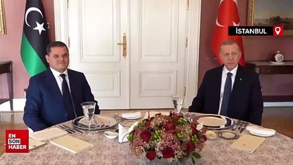 Cumhurbaşkanı Erdoğan, Libya Başbakanı Dibeybe'yi kabul etti