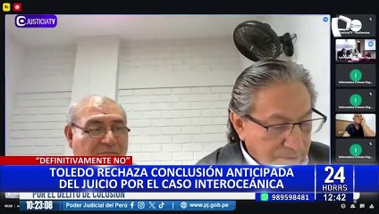 Alejandro Toledo negó haber recibido soborno de Odebrecht durante audiencia