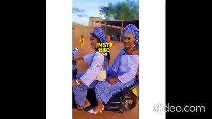 Local Girls Riding Bike To A Slay Queen Wedding