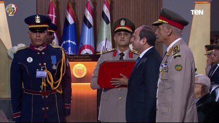 الأول على الكلية العسكرية التكنولوجية: فخر ليا وحاجة اعتز بيها طول حياتي اني أتكرم من الرئيس السيسي