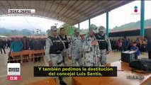 Habitantes de Oxchuc, Chiapas, retienen a seis guardias nacionales para exigir 15 mdp