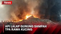 Api Bakar Gunung Sampah di TPA Rawa Kucing, Kebakaran Sulit Dipadamkan