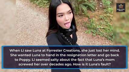 At Last the Moment of Truth For Finn After Li Secret Spilled Bold and the Beauti