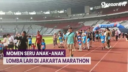 Seru! Pelari Anak-Anak Antusias Ikuti Maratoonz di Jakarta Marathon 2023
