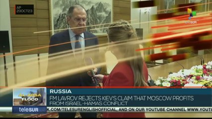 Lavrov rejects Kiev’s claim that Moscow profits from Israel-Hamas conflict