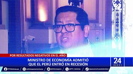 Ministro Alex Contreras: La situación es completamente difícil, es sin duda una recesión económica