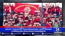 Presentan a personas que adoctrinaban a niños con pensamientos senderistas en Trujillo