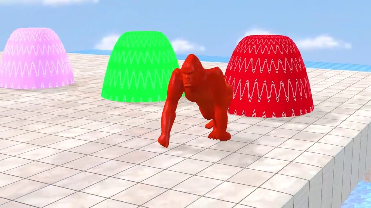 Choose The Right Duck Game With Elephant Gorilla Cow Zebra Hippopotamus - Wild Animal Game