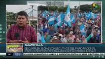 Guatemala mantiene protestas pacíficas para exigir renuncia de autoridades judiciales