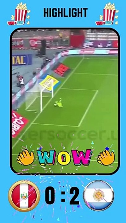 Highlights Goals Messi Football - Argentina vs Peru