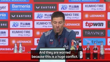 Video herunterladen: Israel-Gaza conflict 'a main concern' for players - Xabi Alonso