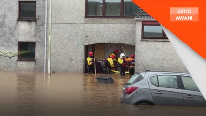 Dua maut, penduduk terperangkap ketika taufan Babet melanda Scotland