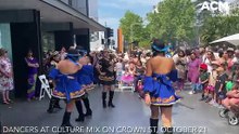 Dancers at Wollongong's family-friendly Culture Mix festival on October 21.