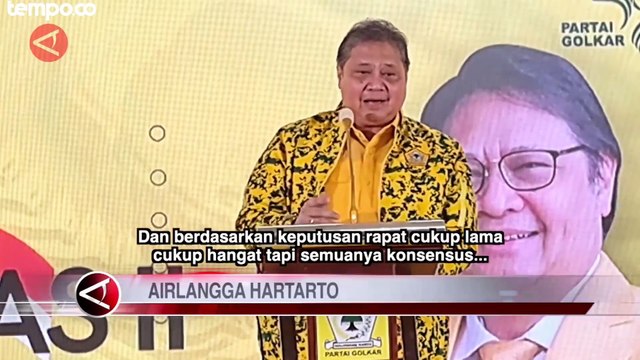 Gibran Rakabuming Hadiri Rapimnas Partai Golkar, Resmi Jadi Cawapres Prabowo Subianto