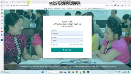 Hướng dẫn tạo tài khoản GV mới tham gia tập huấn