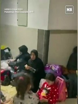 Displaced residents from Palestine take shelter in Gaza hospital