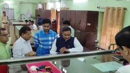 BJP प्रत्याशी नगरीय विकास मंत्री भूपेंद्र सिंह ने जमा किया नामांकन
