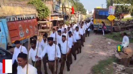 पटना: दशहरा पर राष्ट्रीय स्वयंसेवक संघ ने निकाला पथ संचलन मार्च, देखें वीडियो