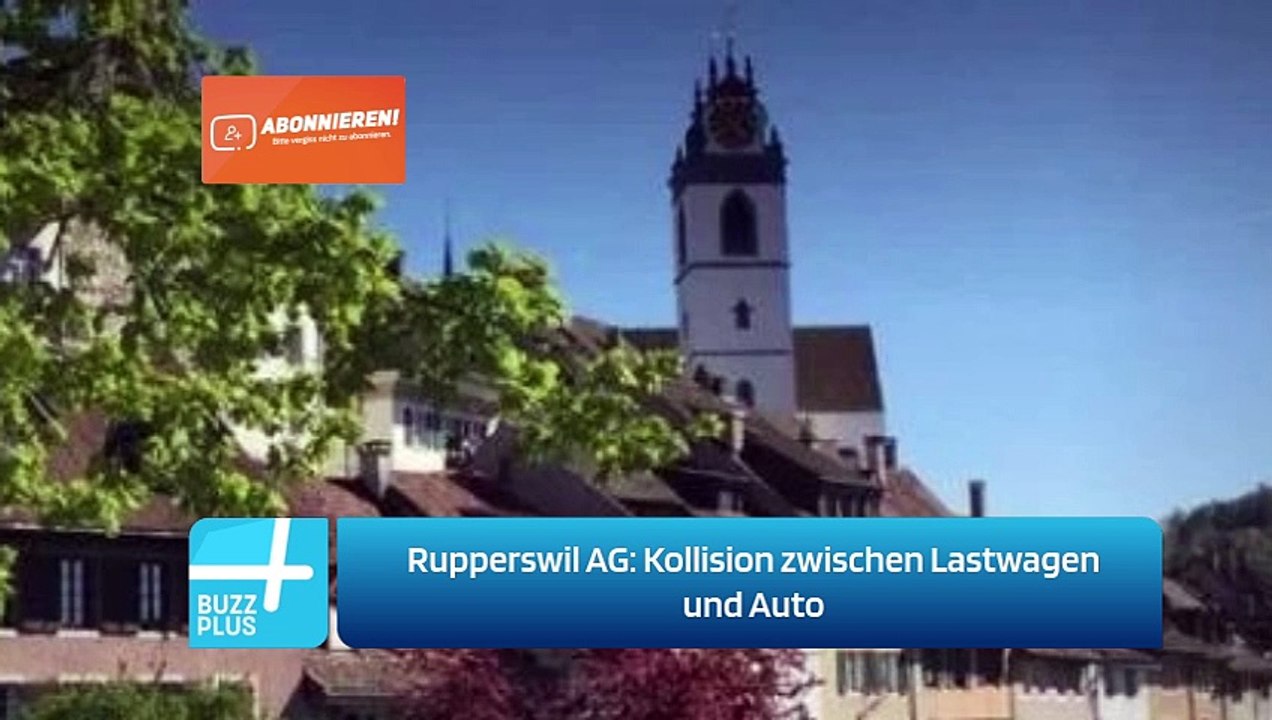 Rupperswil AG: Kollision zwischen Lastwagen und Auto