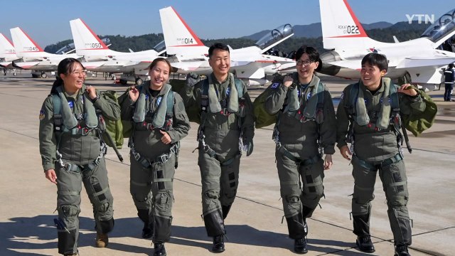 공군, '국민 조종사' 고등훈련기 T-50 비행 체험 행사 / YTN