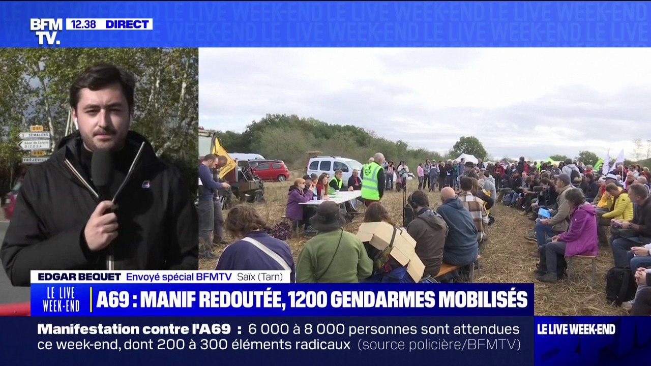 Manifestation contre la construction de l'A69: "300 éléments violents et radicaux sont attendus" a annoncé le préfet du Tarn
