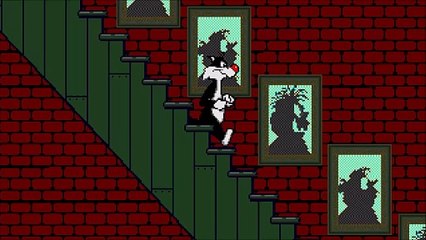 The Sound of Sylvester Climbing Down Stairs in Cagey Capers