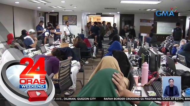 Online lending company sa Makati, sinalakay ng mga awtoridad; vlogger na si Rendor Labador, nag-livestream | 24 Oras Weekend